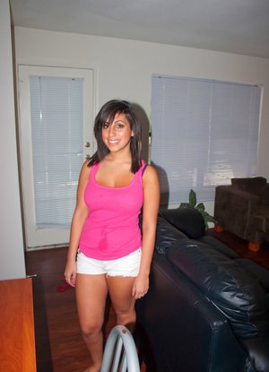 18 year old braces clad cutie Liza Rowe stripping naked if you please